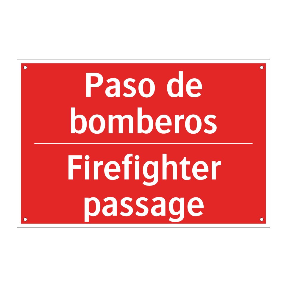 Paso de bomberos - Firefighter passage