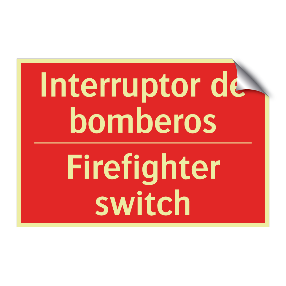 Interruptor de bomberos - Firefighter switch