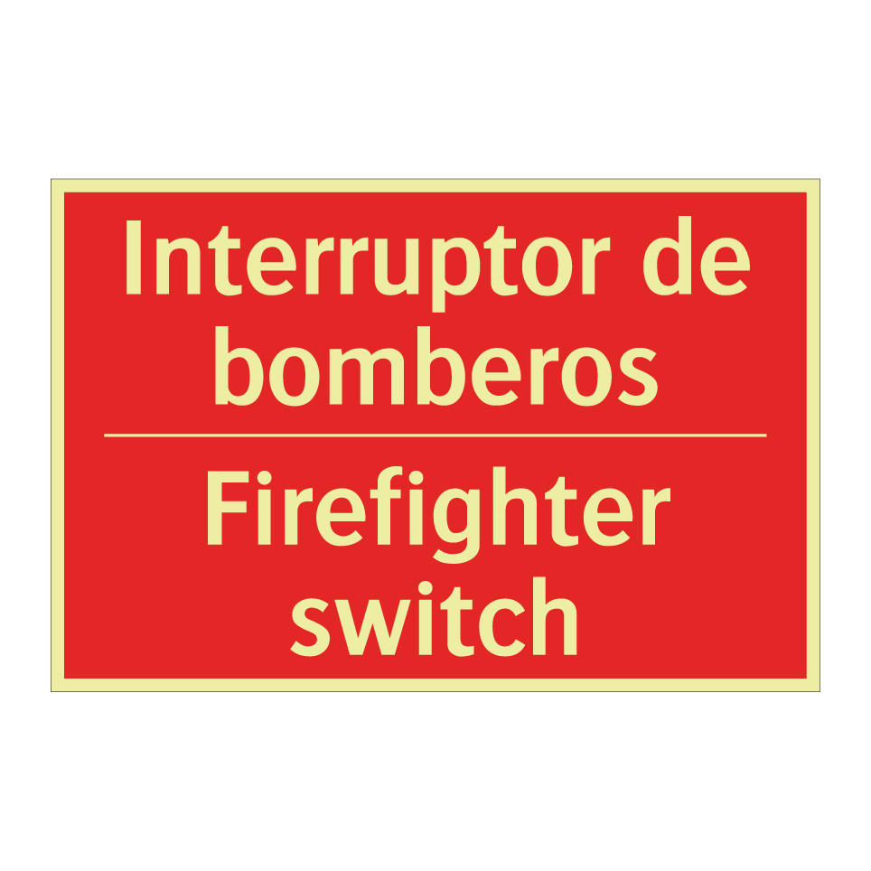 Interruptor de bomberos - Firefighter switch