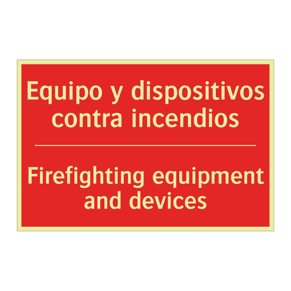 Equipo y dispositivos contra /.../ - Firefighting equipment and /.../