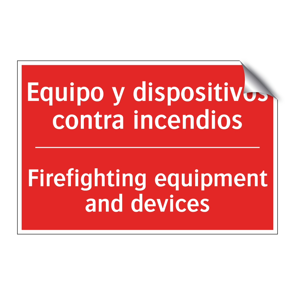 Equipo y dispositivos contra /.../ - Firefighting equipment and /.../