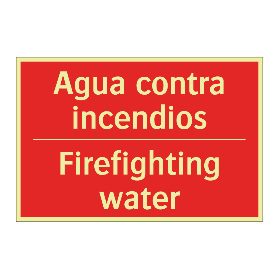 Agua contra incendios - Firefighting water