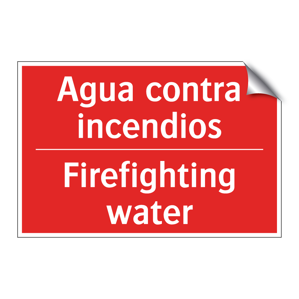 Agua contra incendios - Firefighting water