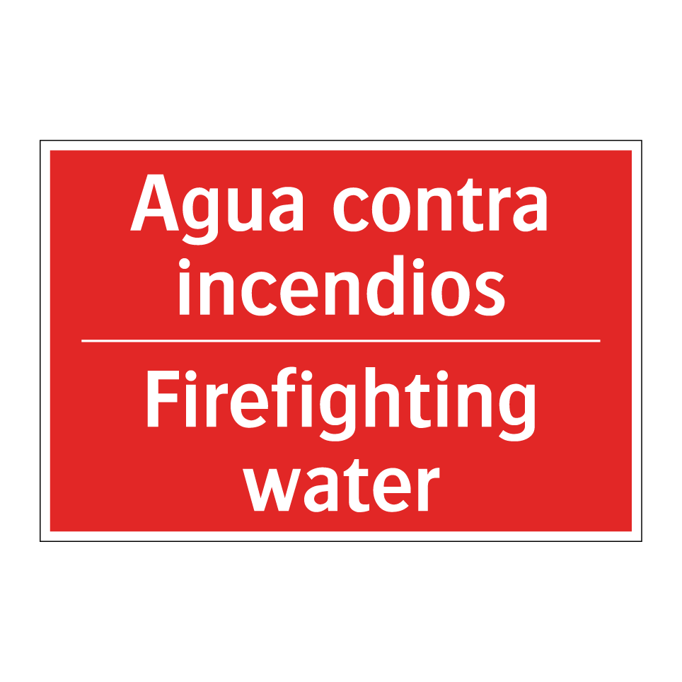 Agua contra incendios - Firefighting water