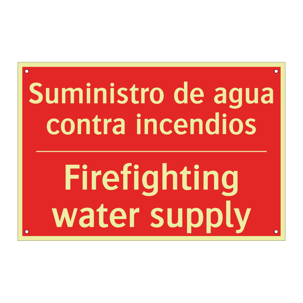Suministro de agua contra /.../ - Firefighting water supply
