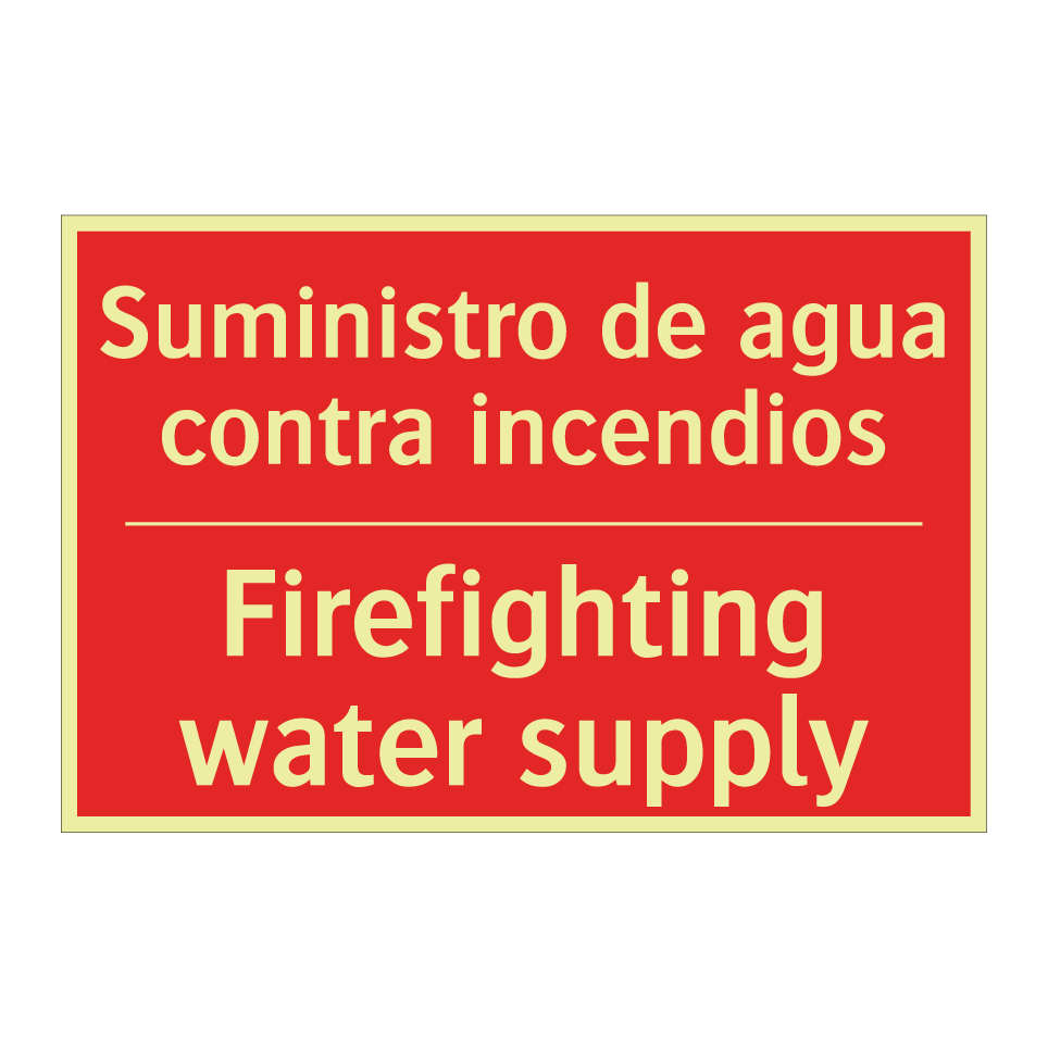 Suministro de agua contra /.../ - Firefighting water supply