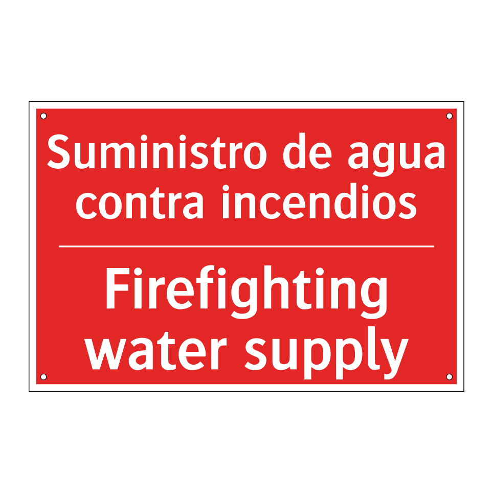 Suministro de agua contra /.../ - Firefighting water supply