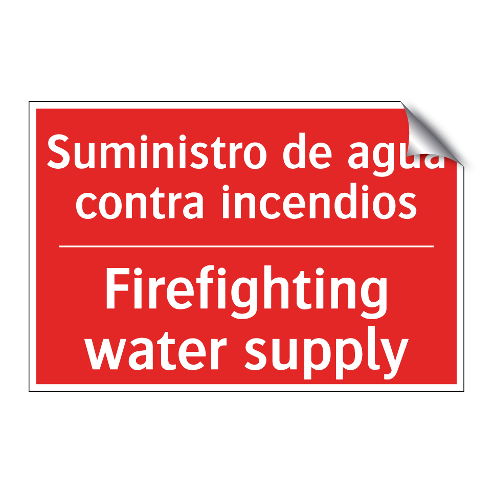 Suministro de agua contra /.../ - Firefighting water supply