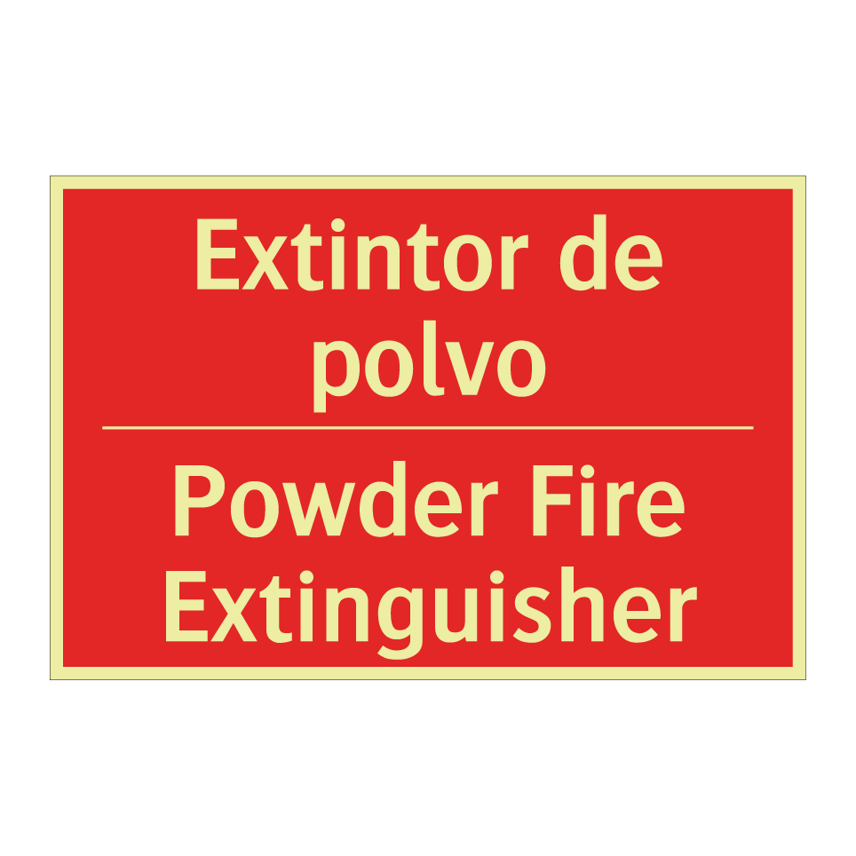 Extintor de polvo - Powder Fire Extinguisher
