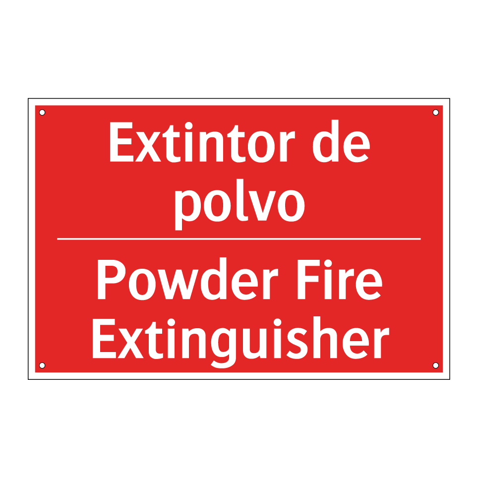 Extintor de polvo - Powder Fire Extinguisher