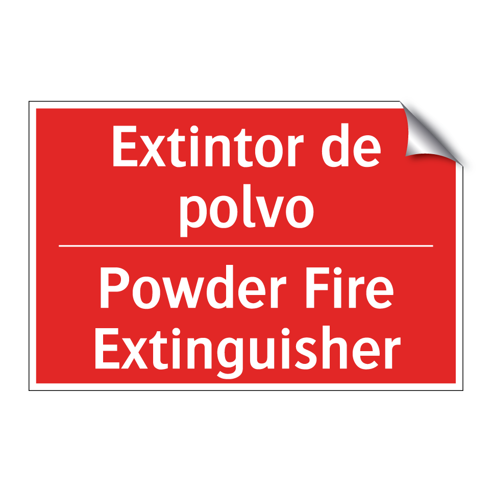 Extintor de polvo - Powder Fire Extinguisher