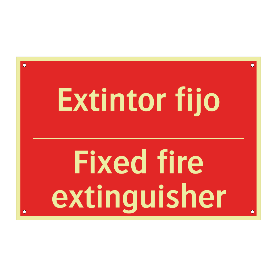 Extintor fijo - Fixed fire extinguisher
