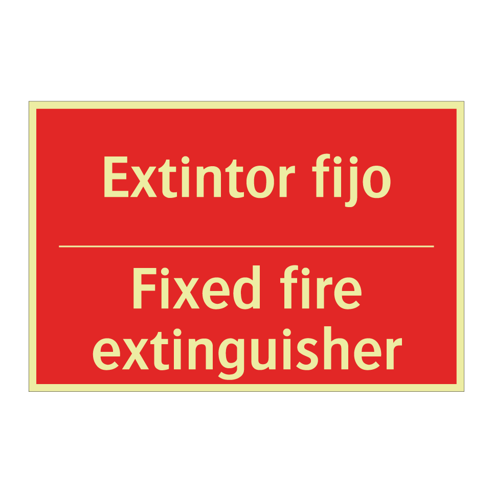 Extintor fijo - Fixed fire extinguisher