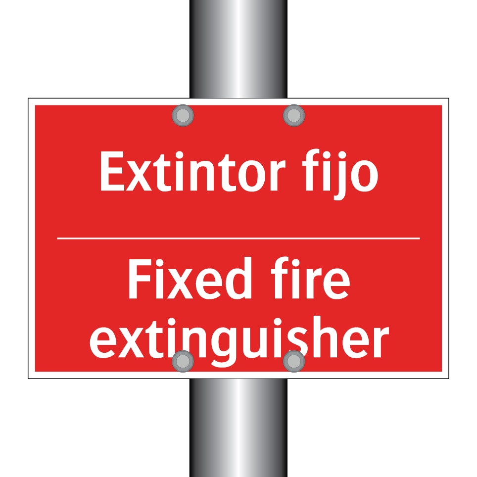 Extintor fijo - Fixed fire extinguisher