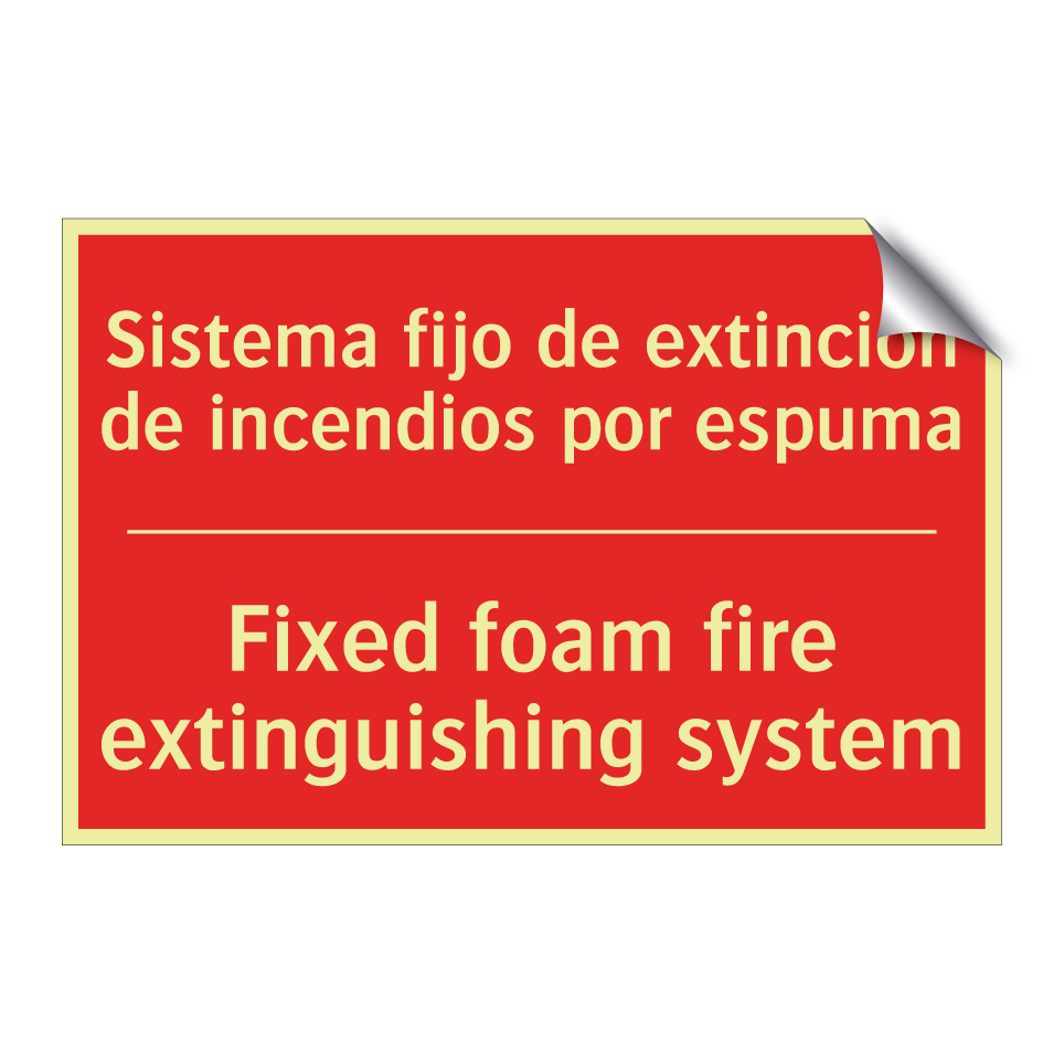 Sistema fijo de extinción de /.../ - Fixed foam fire extinguishing /.../