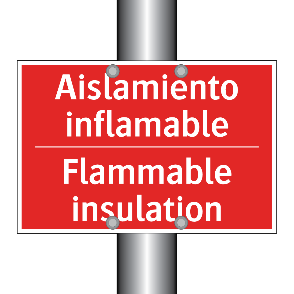 Aislamiento inflamable - Flammable insulation