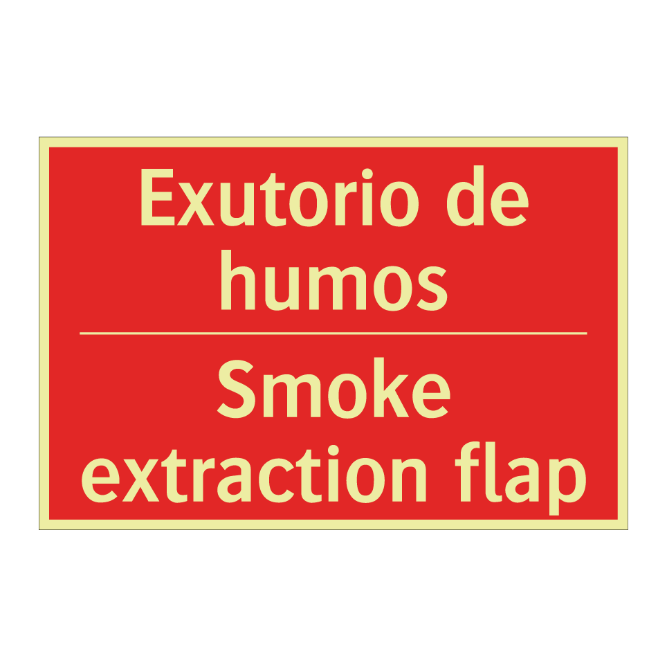Exutorio de humos - Smoke extraction flap