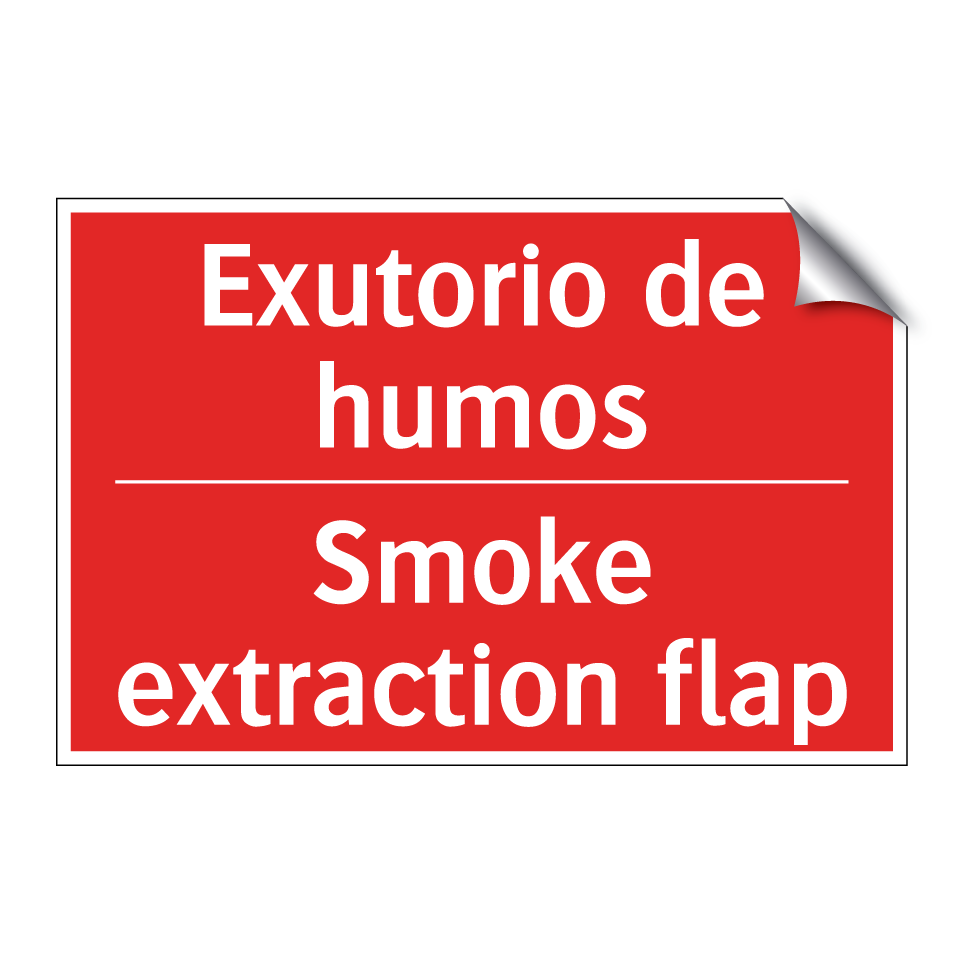 Exutorio de humos - Smoke extraction flap