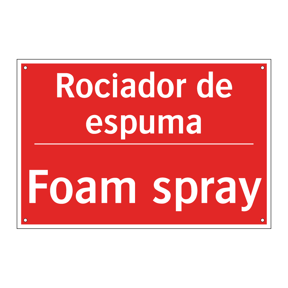 Rociador de espuma - Foam spray