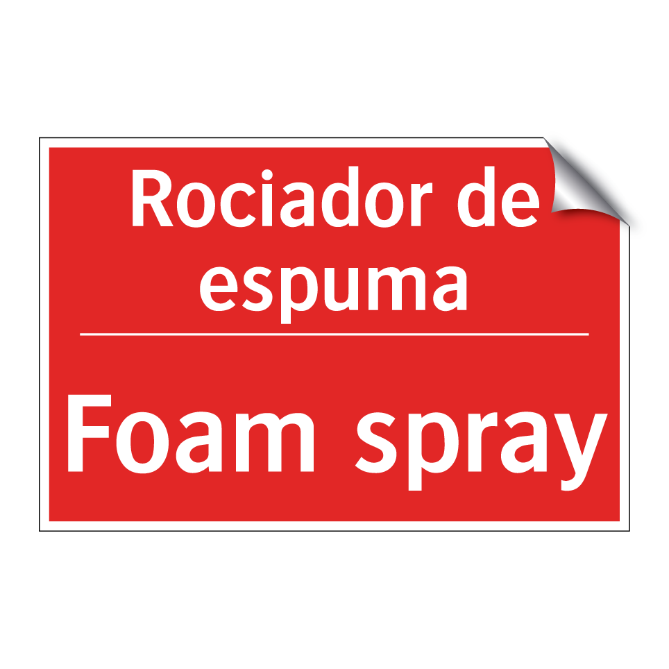 Rociador de espuma - Foam spray