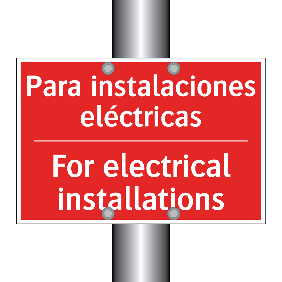 Para instalaciones eléctricas - For electrical installations
