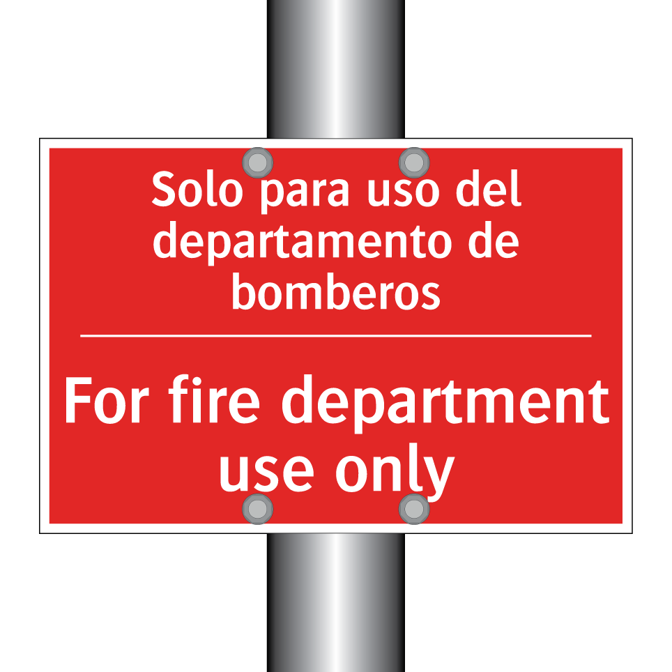 Solo para uso del /.../ - For fire department use only