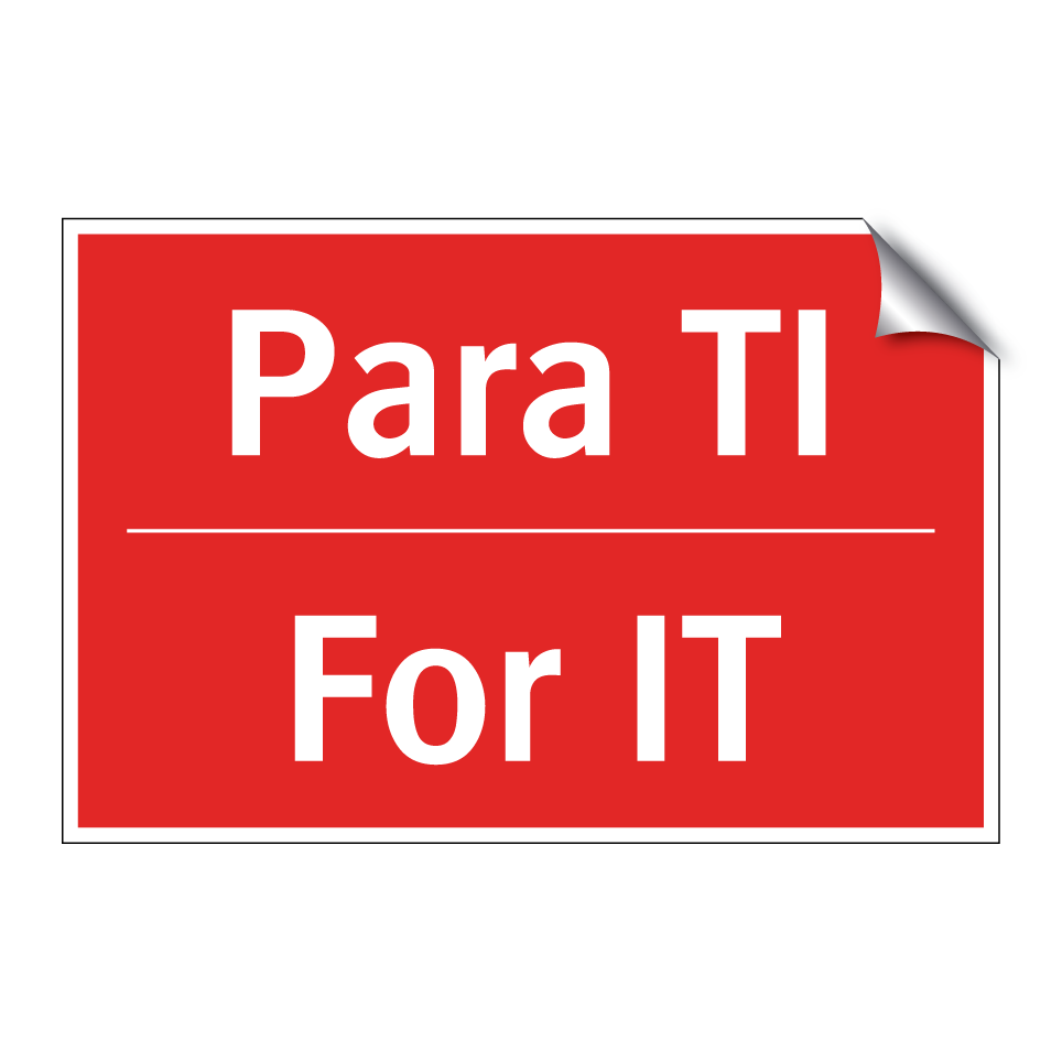Para TI - For IT
