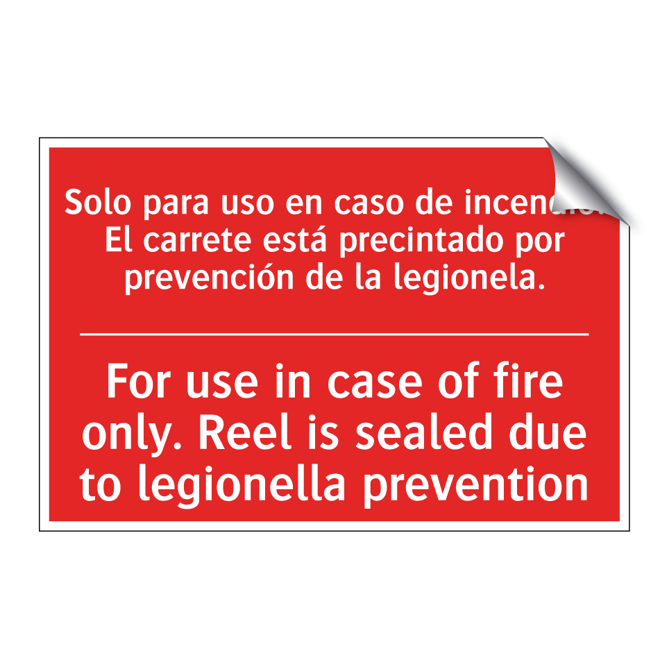 Solo para uso en caso de /.../ - For use in case of fire only. /.../