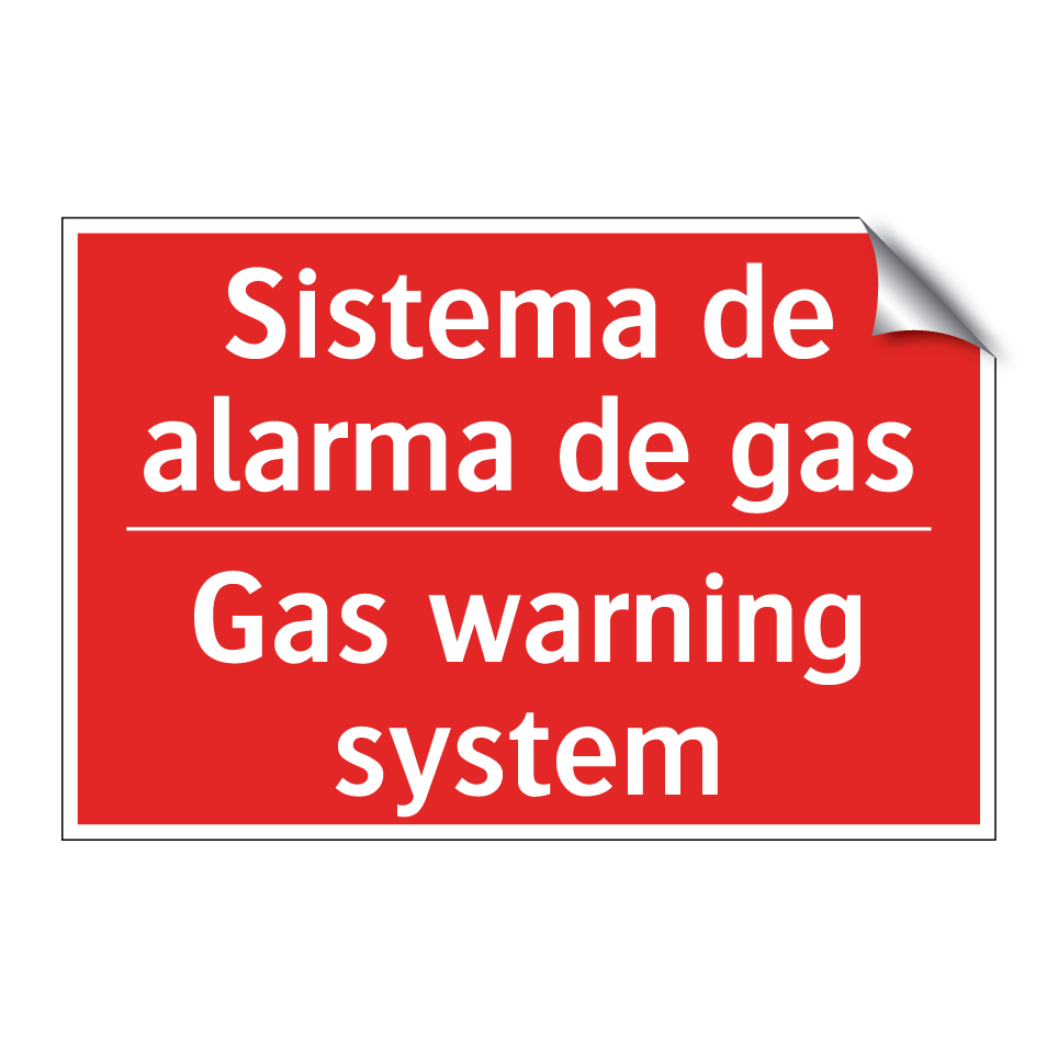 Sistema de alarma de gas - Gas warning system