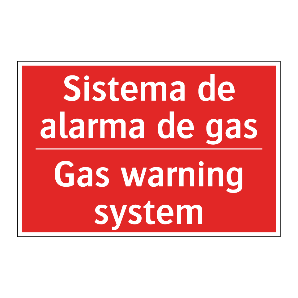 Sistema de alarma de gas - Gas warning system