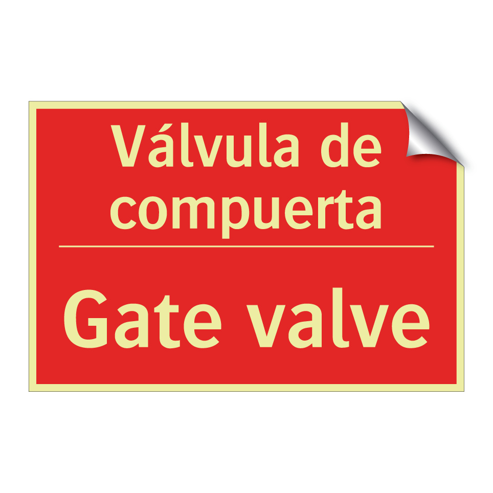 Válvula de compuerta - Gate valve