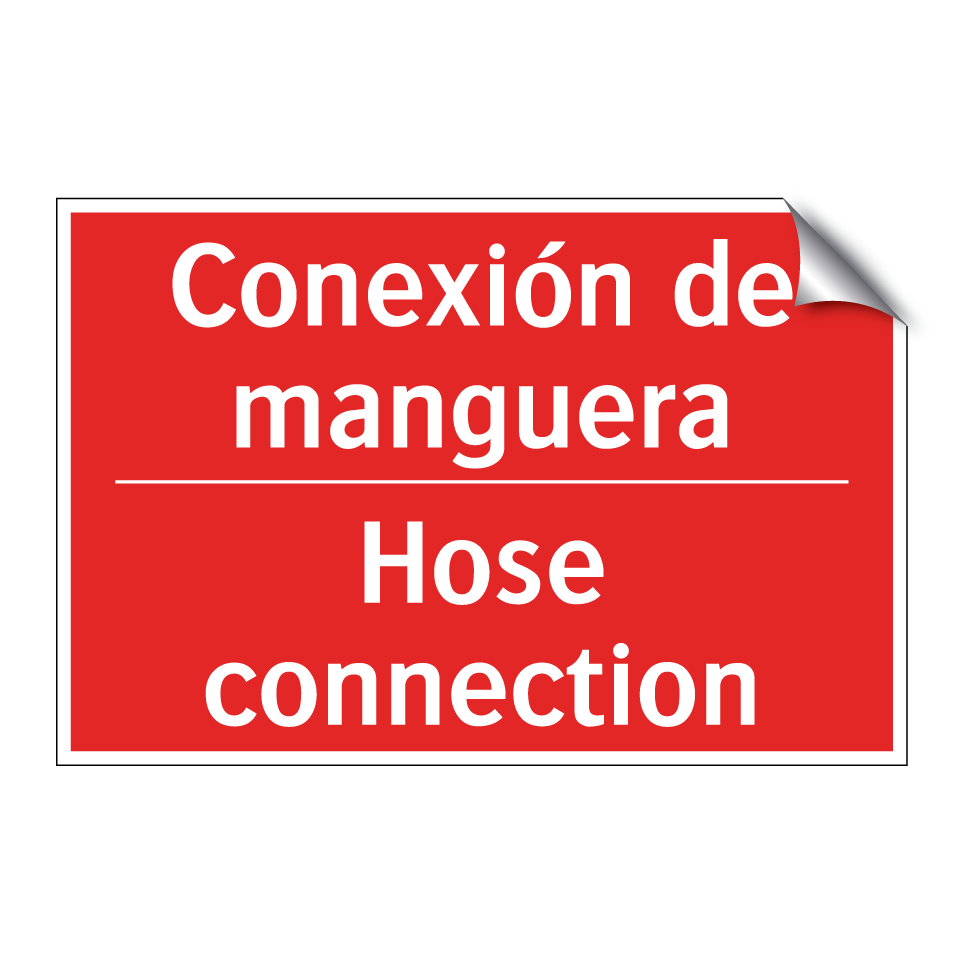 Conexión de manguera - Hose connection