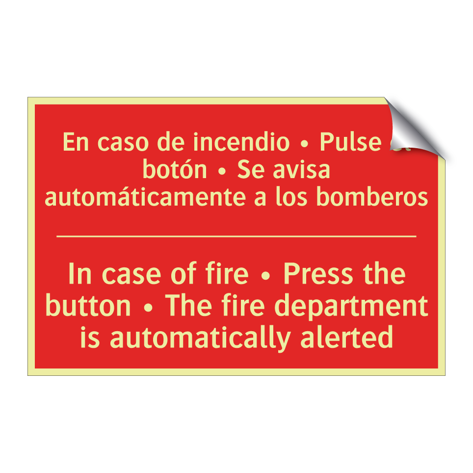 En caso de incendio • Pulse /.../ - In case of fire • Press the /.../