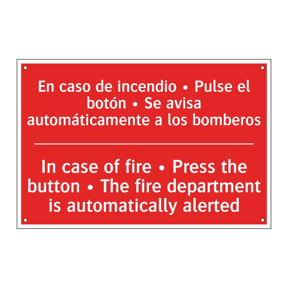 En caso de incendio • Pulse /.../ - In case of fire • Press the /.../