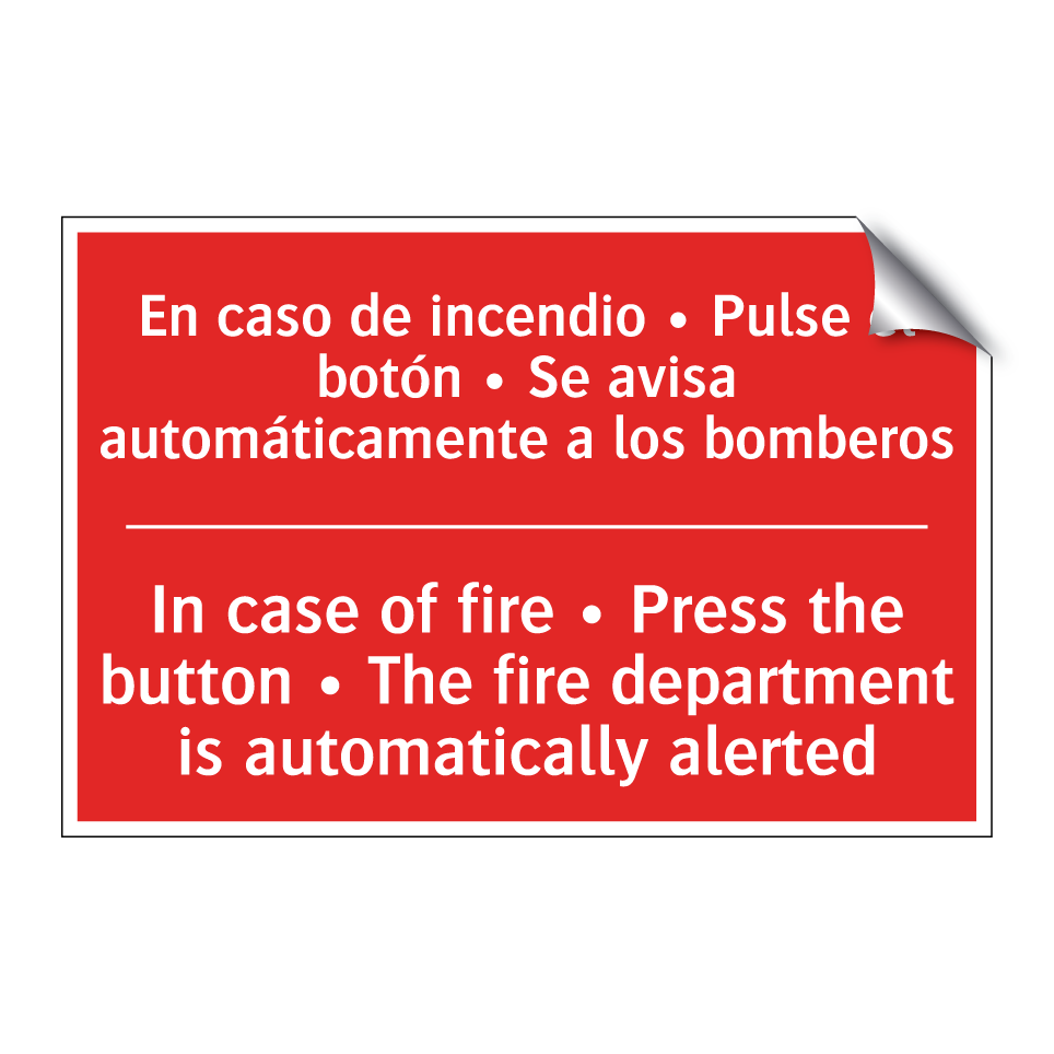 En caso de incendio • Pulse /.../ - In case of fire • Press the /.../