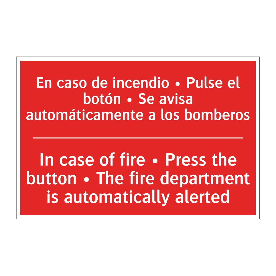 En caso de incendio • Pulse /.../ - In case of fire • Press the /.../