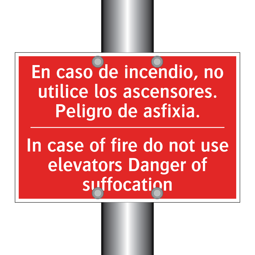 En caso de incendio, no /.../ - In case of fire do not use /.../