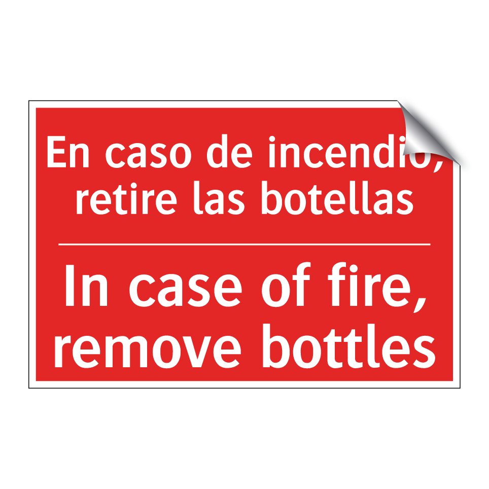 En caso de incendio, retire /.../ - In case of fire, remove /.../