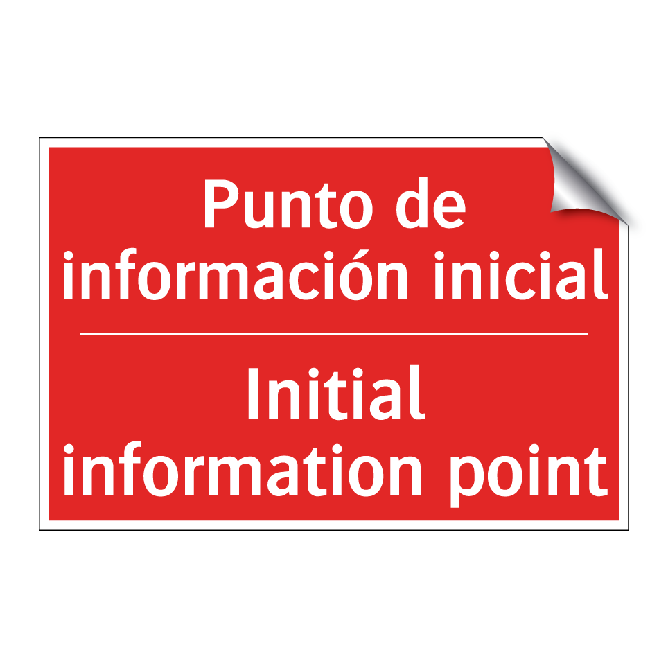 Punto de información inicial - Initial information point