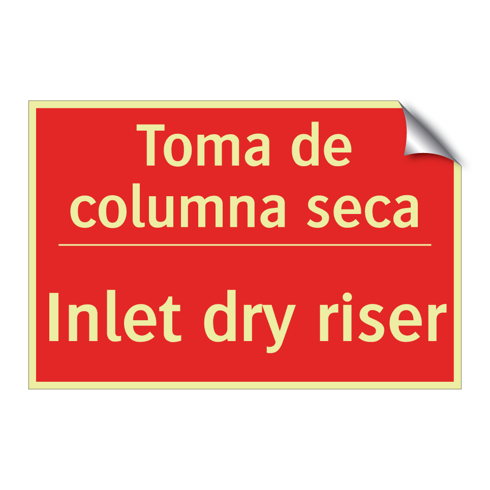 Toma de columna seca - Inlet dry riser