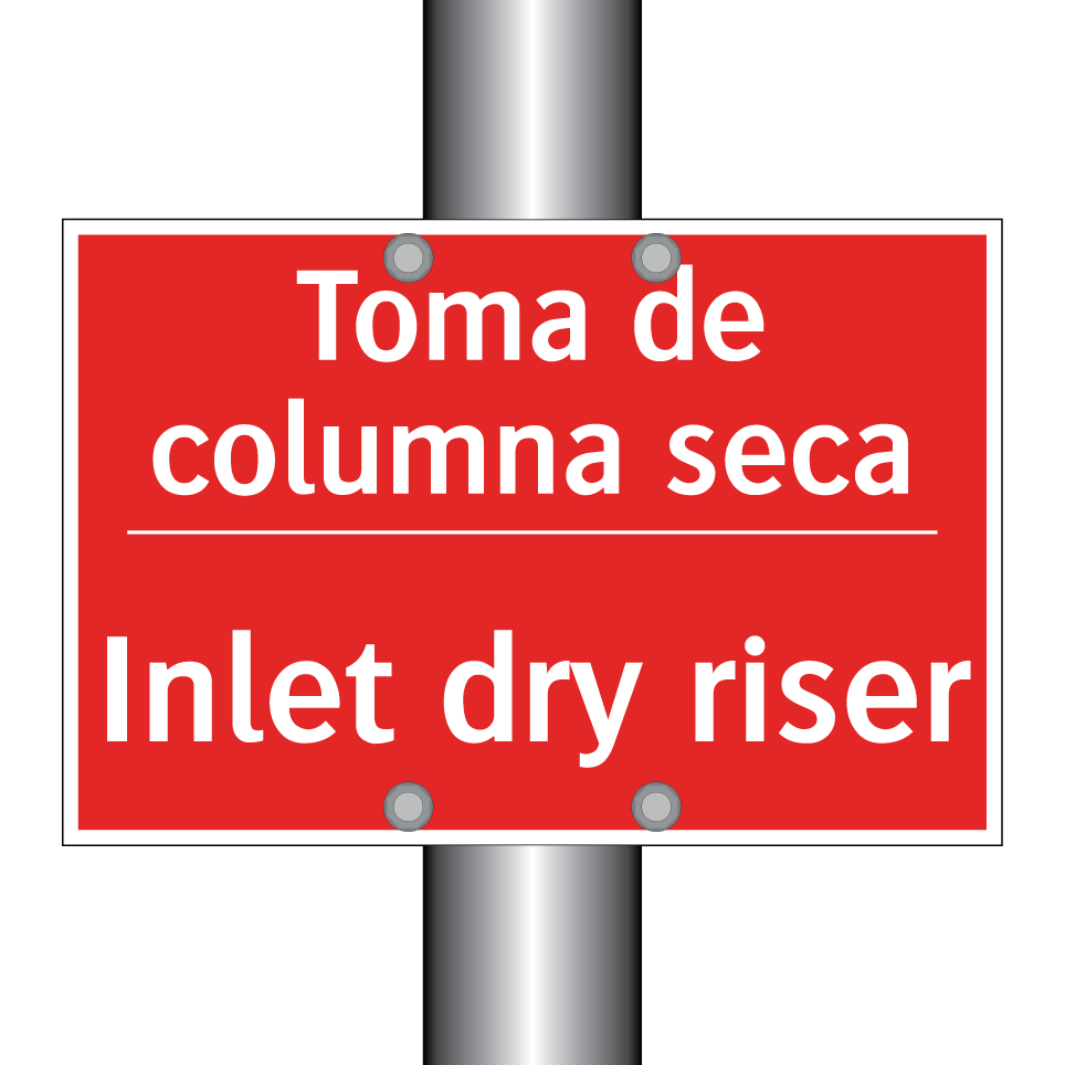 Toma de columna seca - Inlet dry riser