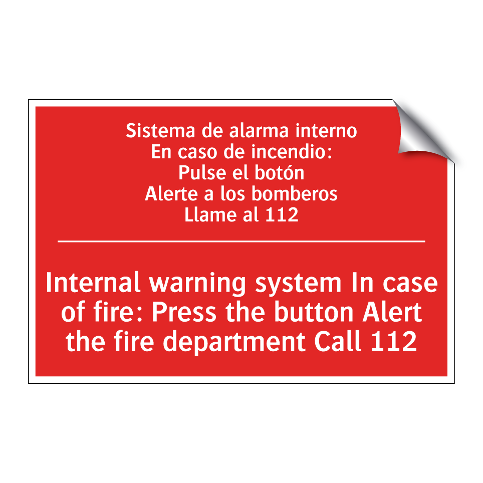 Sistema de alarma interno /.../ - Internal warning system In /.../