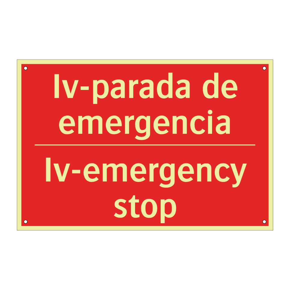 Iv-parada de emergencia - Iv-emergency stop