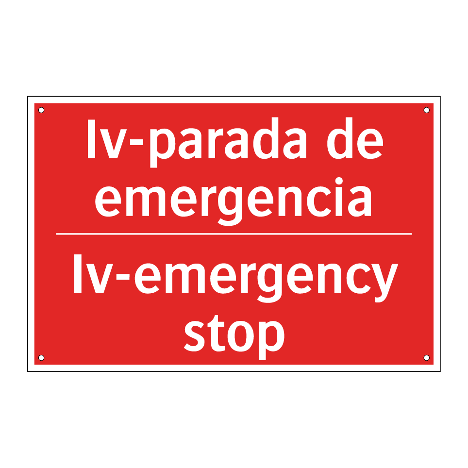 Iv-parada de emergencia - Iv-emergency stop