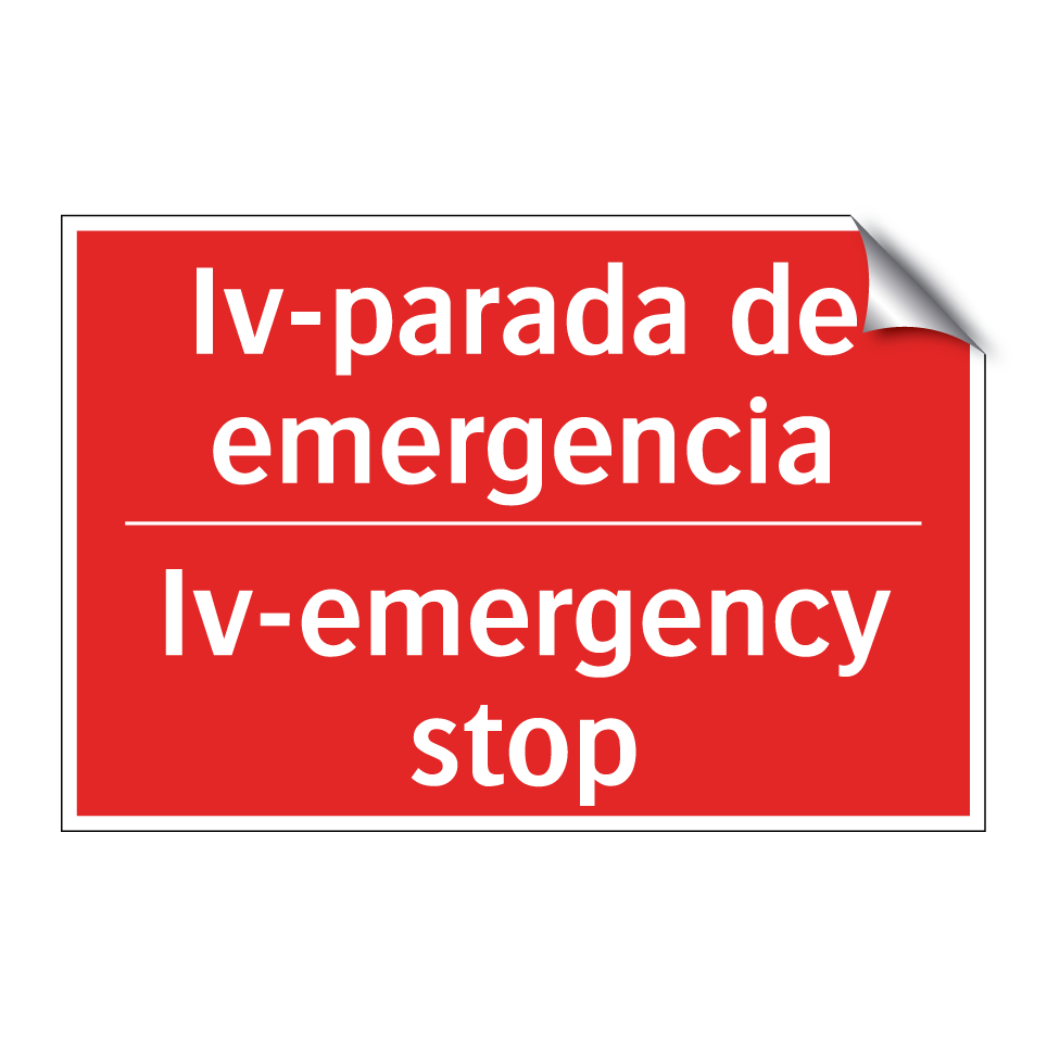 Iv-parada de emergencia - Iv-emergency stop