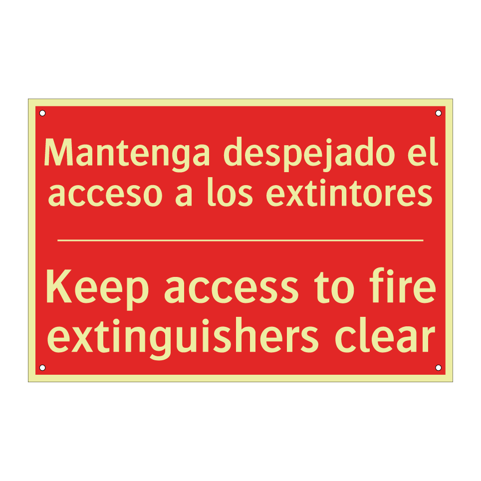 Mantenga despejado el acceso /.../ - Keep access to fire /.../