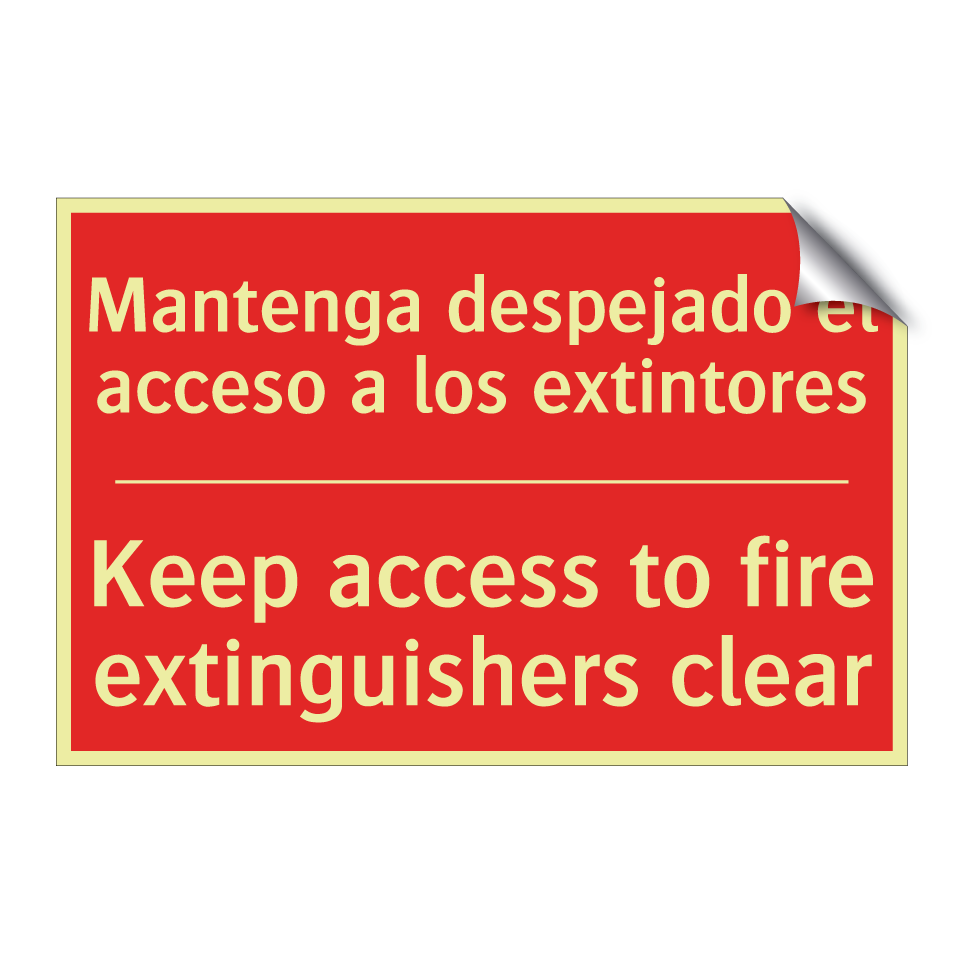 Mantenga despejado el acceso /.../ - Keep access to fire /.../