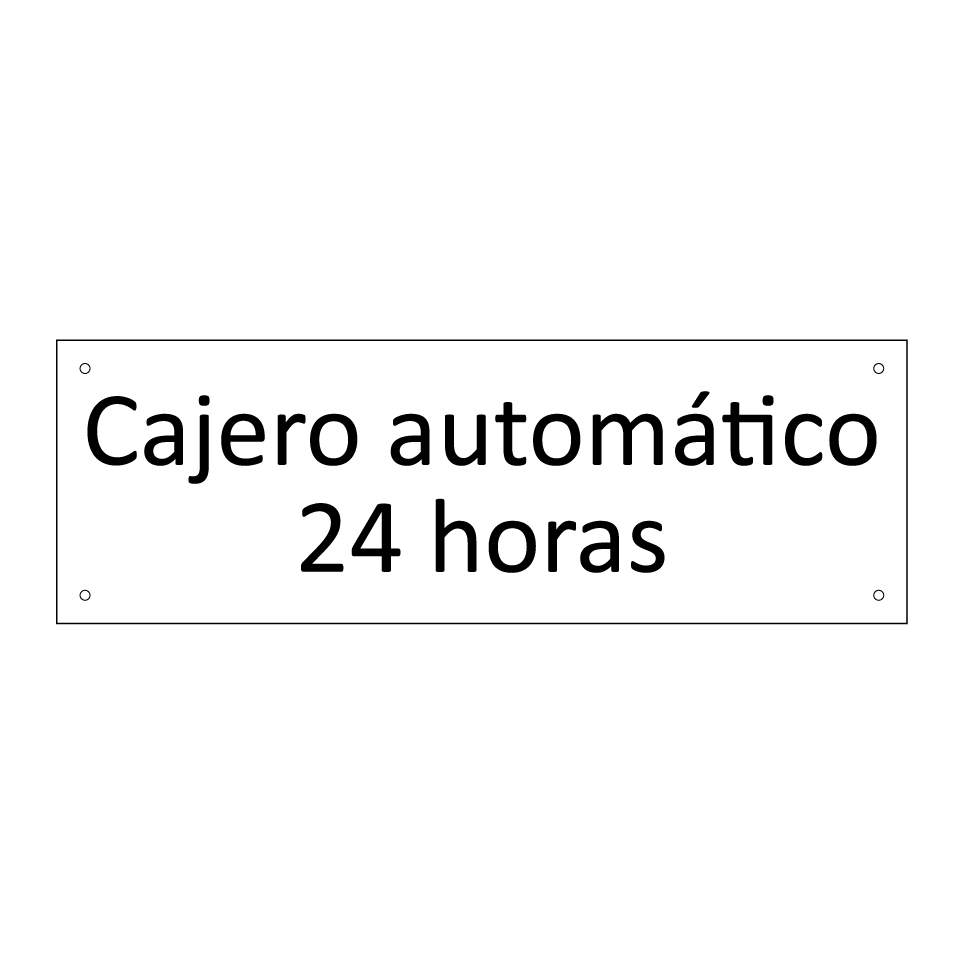 Cajero automático 24 horas