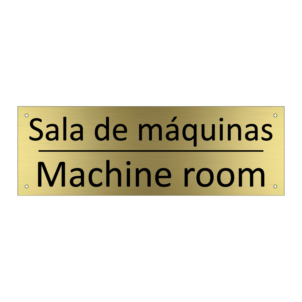 Sala de máquinas - Machine room