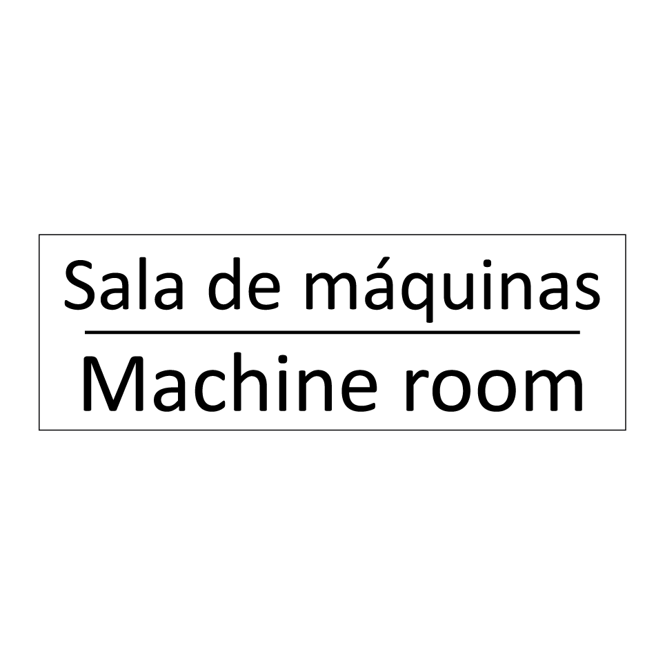 Sala de máquinas - Machine room